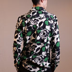 CAMICIA GEOMETRIC GREEN ROSES - Benevierre