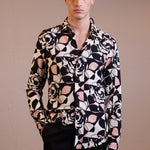 CAMICIA GEOMETRIC PINK ROSES - Benevierre