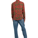 CAMICIA GREEN PAPAVERI - Benevierre