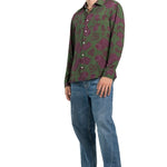 CAMICIA GREEN VINTAGE ROSES - Benevierre
