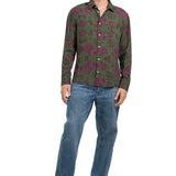 CAMICIA GREEN VINTAGE ROSES - Benevierre
