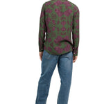 CAMICIA GREEN VINTAGE ROSES - Benevierre