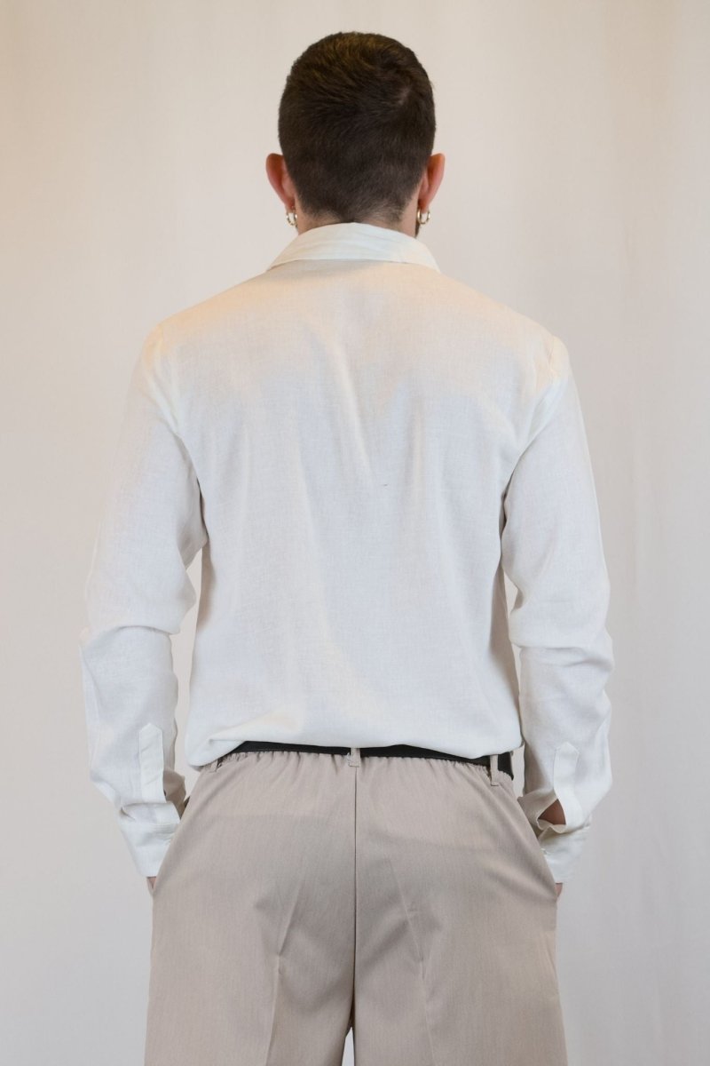 CAMICIA IN LINO BIANCA - Benevierre