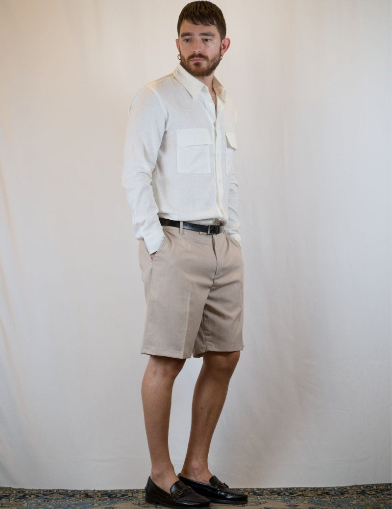 CAMICIA IN LINO BIANCA - Benevierre