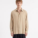 CAMICIA IN VISCOSA BEIGE - Benevierre