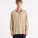 CAMICIA IN VISCOSA BEIGE - Benevierre
