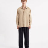 CAMICIA IN VISCOSA BEIGE - Benevierre