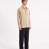 CAMICIA IN VISCOSA BEIGE - Benevierre