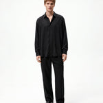 CAMICIA IN VISCOSA BLACK - Benevierre