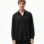 CAMICIA IN VISCOSA BLACK - Benevierre