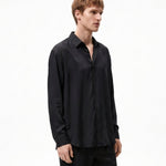 CAMICIA IN VISCOSA BLACK - Benevierre