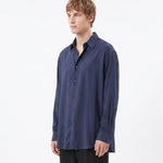 CAMICIA IN VISCOSA BLUE - Benevierre
