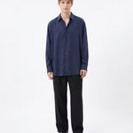 CAMICIA IN VISCOSA BLUE - Benevierre