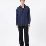 CAMICIA IN VISCOSA BLUE - Benevierre
