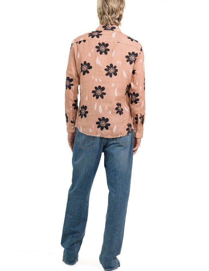 CAMICIA IVORY SUMMER FLOWERS - Benevierre