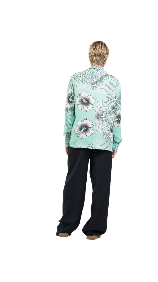 CAMICIA LIGHT BLUE FLOWERS - Benevierre