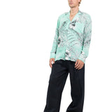 CAMICIA LIGHT BLUE FLOWERS - Benevierre