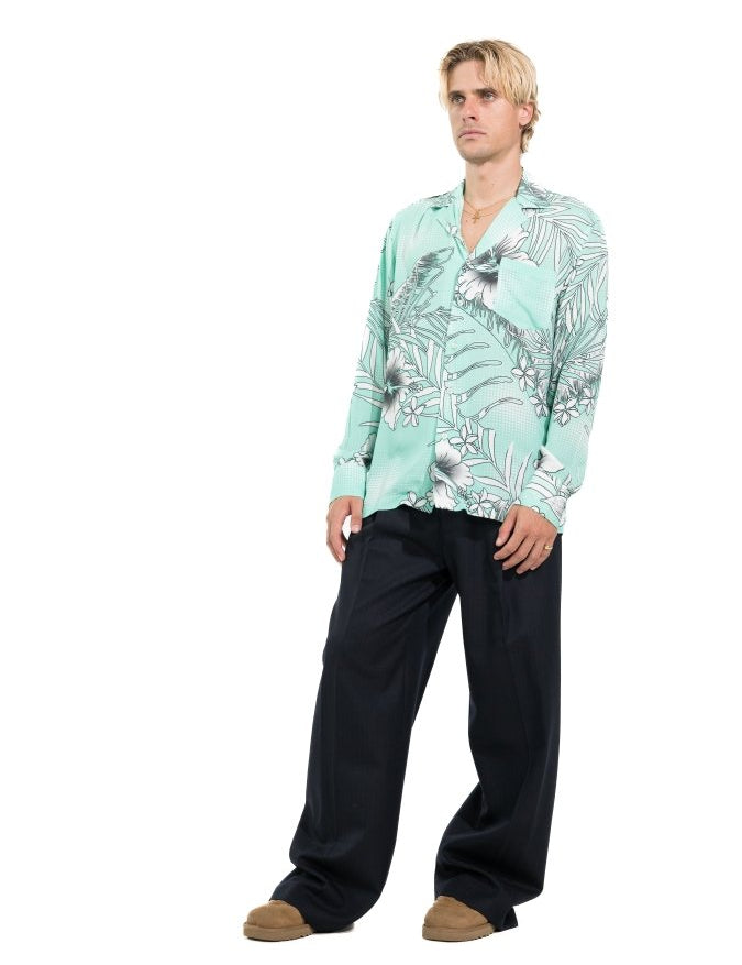 CAMICIA LIGHT BLUE FLOWERS - Benevierre