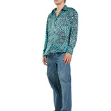 CAMICIA LIGHT BLUE LEOPARD - Benevierre