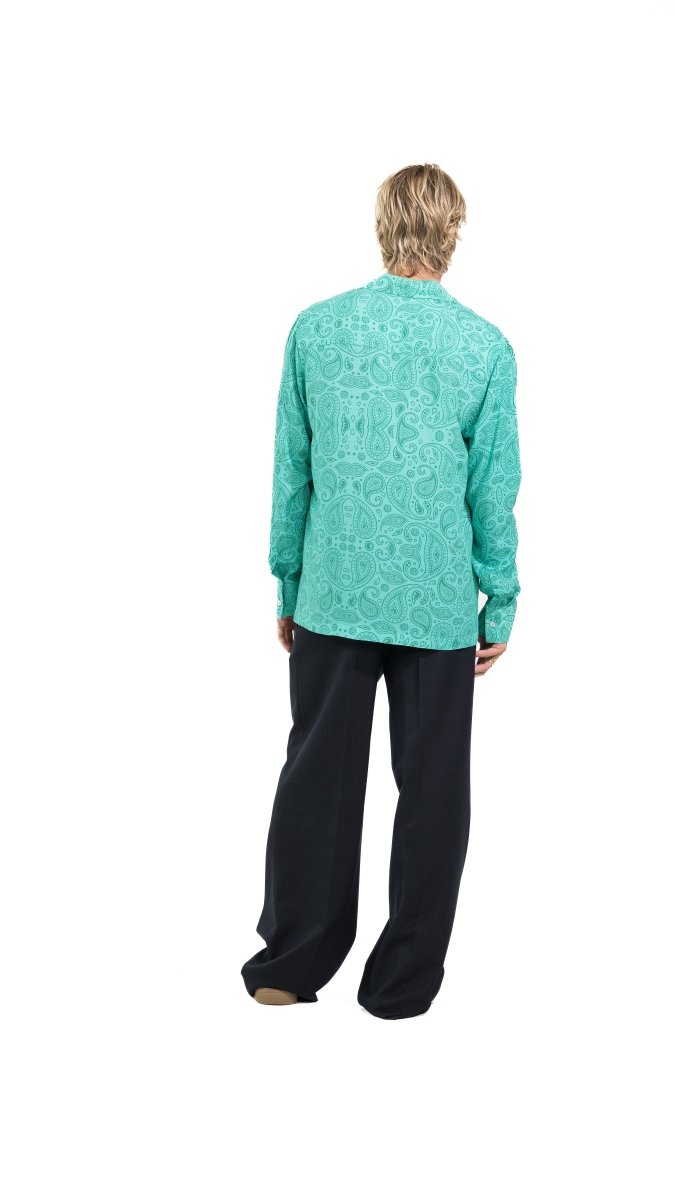 CAMICIA LIGHT BLUE MADRID PAISLEY - Benevierre