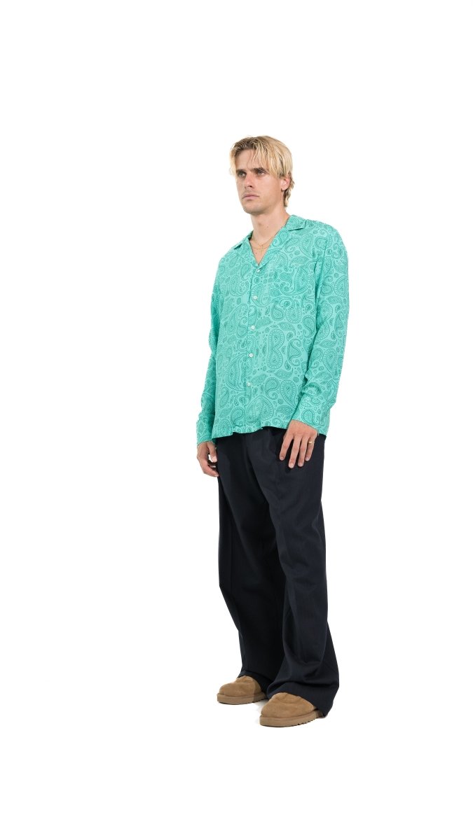 CAMICIA LIGHT BLUE MADRID PAISLEY - Benevierre