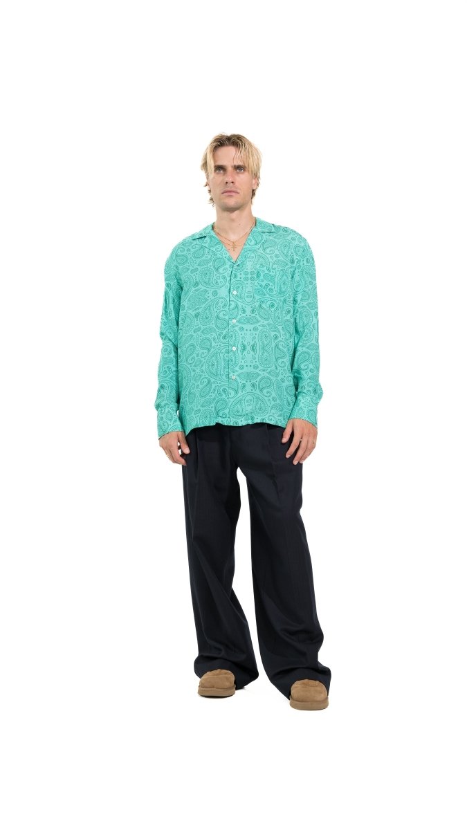 CAMICIA LIGHT BLUE MADRID PAISLEY - Benevierre