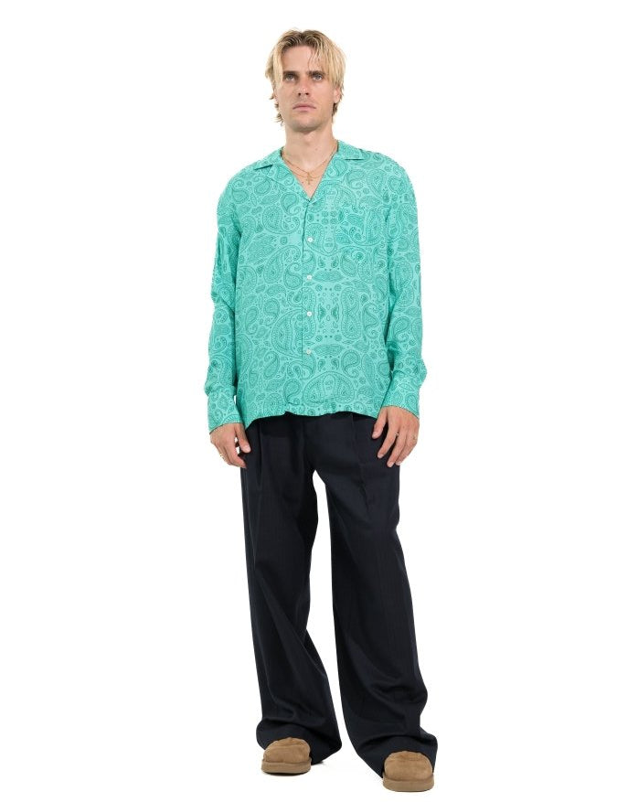 CAMICIA LIGHT BLUE MADRID PAISLEY - Benevierre