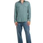 CAMICIA LIGHT BLUE MINERAL POIS - Benevierre