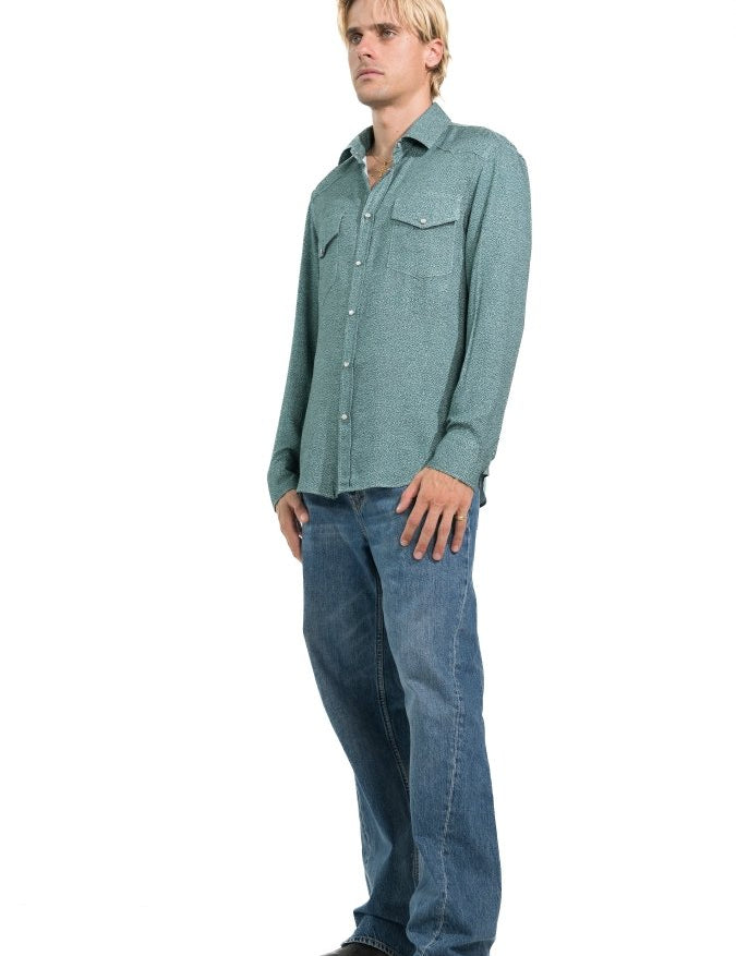 CAMICIA LIGHT BLUE MINERAL POIS - Benevierre
