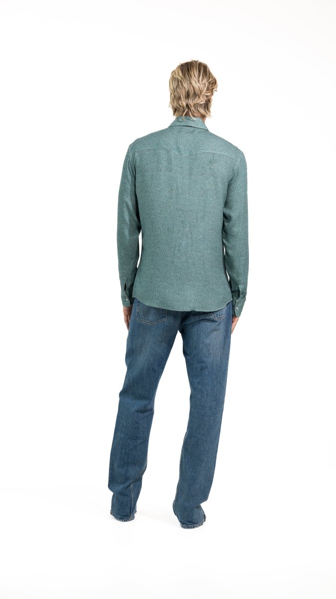 CAMICIA LIGHT BLUE MINERAL POIS - Benevierre