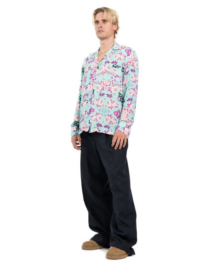 CAMICIA LIGHT BLUE ROSES - Benevierre