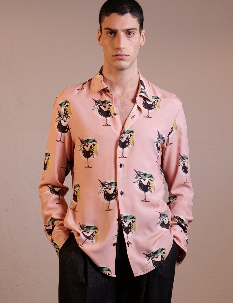 CAMICIA PINK BURLESQUE - Benevierre