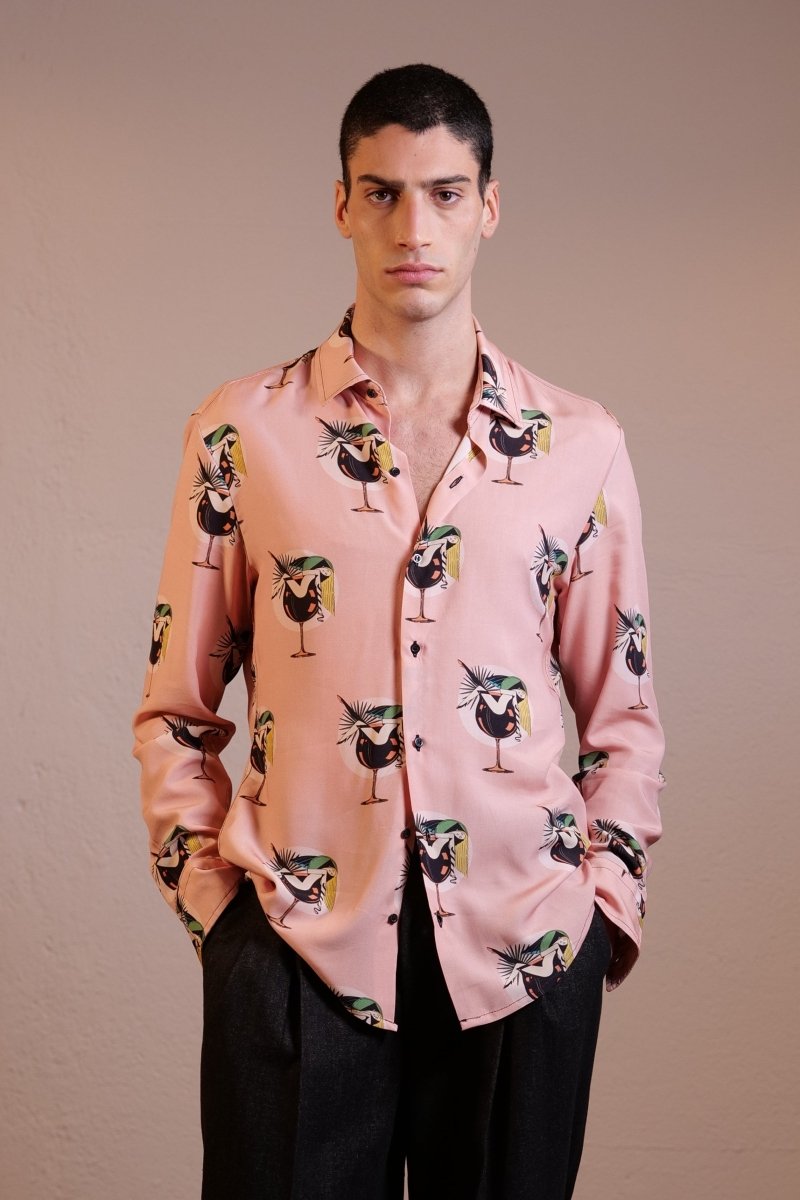 CAMICIA PINK BURLESQUE - Benevierre