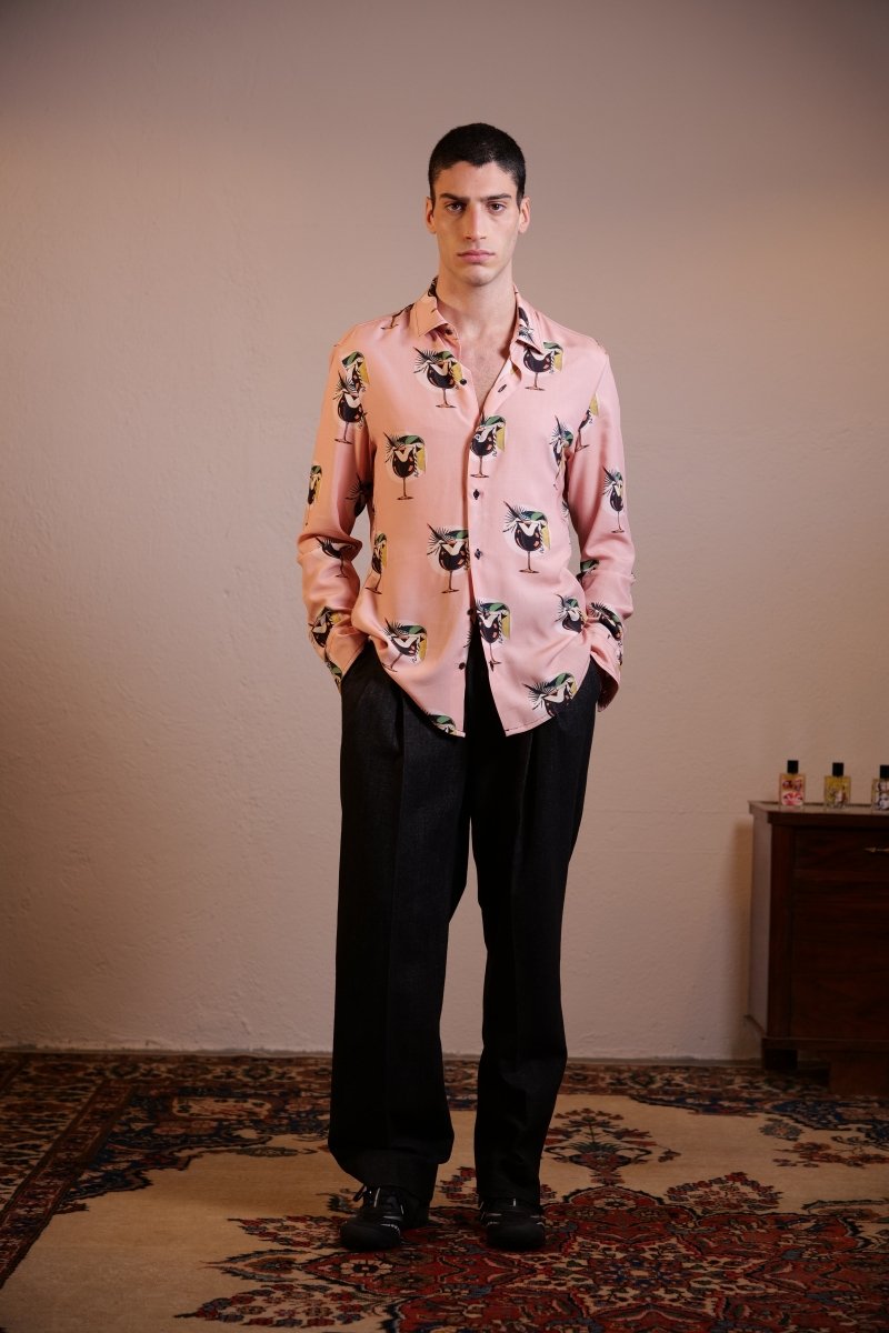 CAMICIA PINK BURLESQUE - Benevierre