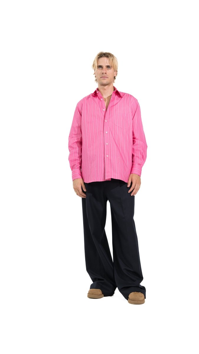 CAMICIA PINK DROP STRIPES - Benevierre