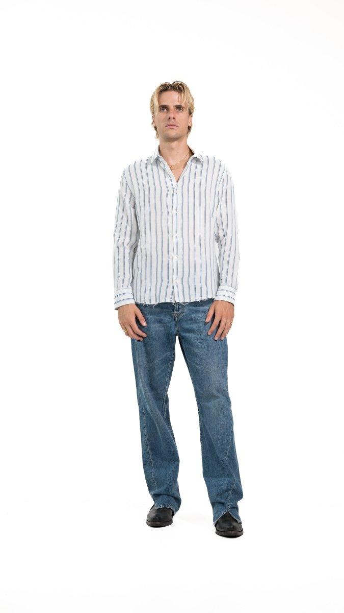CAMICIA RED DOUBLE STRIPES - Benevierre