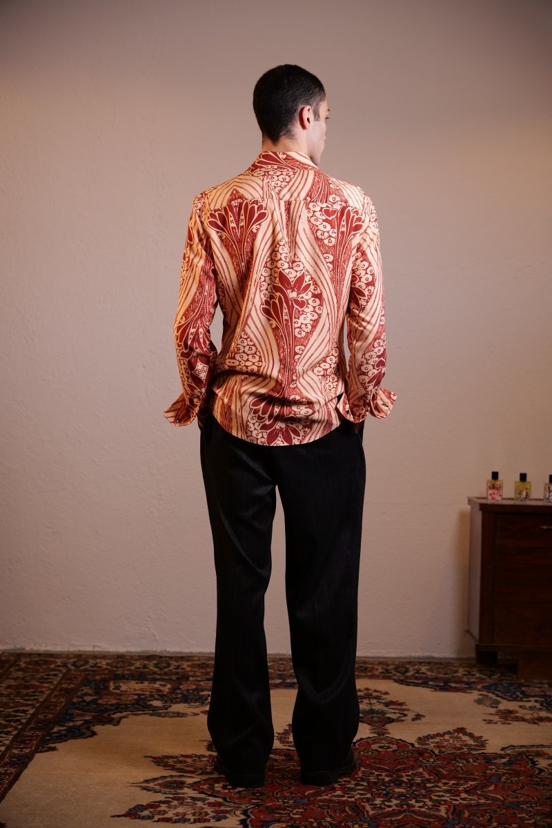 CAMICIA RED FLOREAL MIX - Benevierre