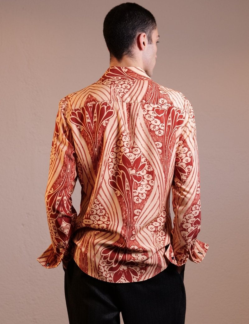 CAMICIA RED FLOREAL MIX - Benevierre