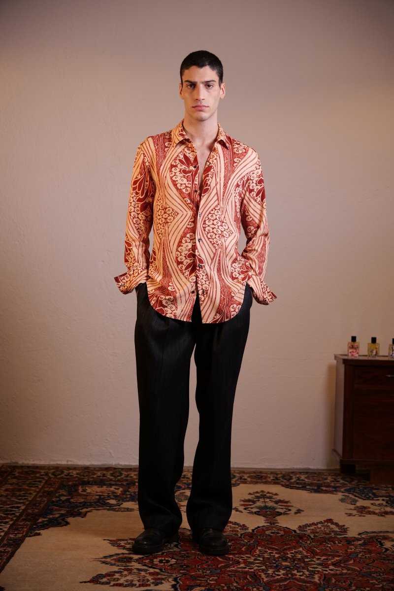 CAMICIA RED FLOREAL MIX - Benevierre