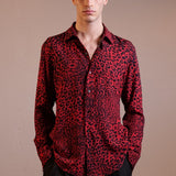 CAMICIA RED LEOPARD - Benevierre