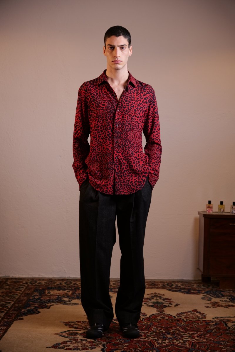 CAMICIA RED LEOPARD - Benevierre