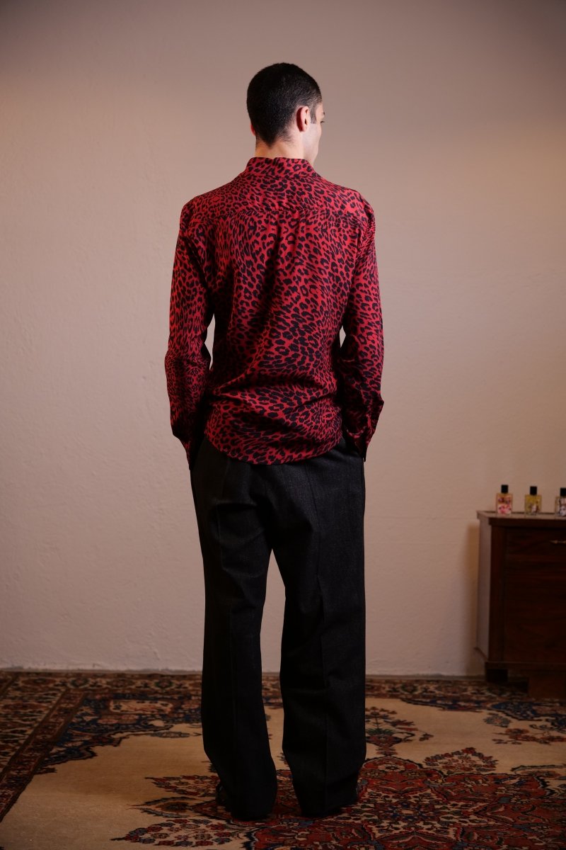 CAMICIA RED LEOPARD - Benevierre