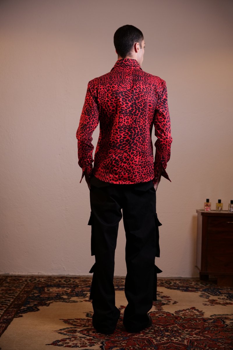 CAMICIA RED LEOPARD - Benevierre