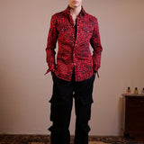 CAMICIA RED LEOPARD - Benevierre