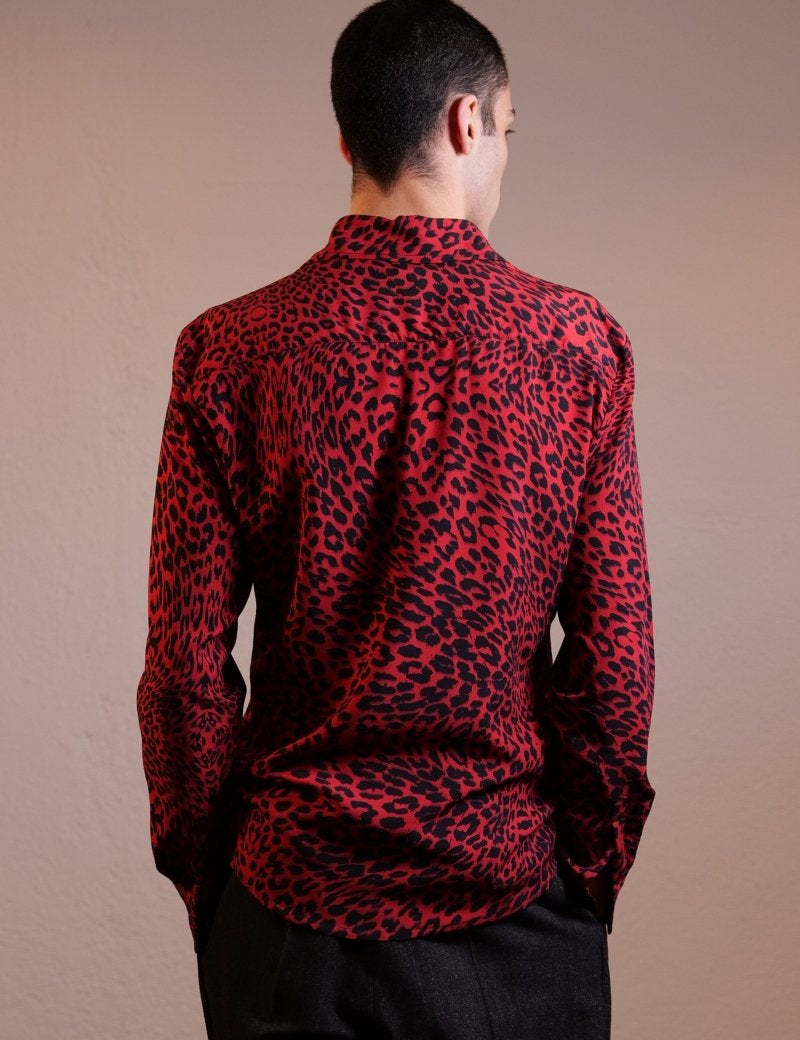 CAMICIA RED LEOPARD - Benevierre