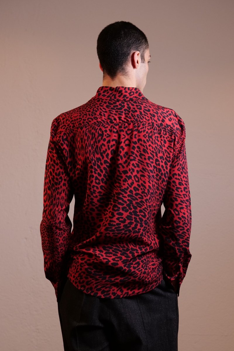 CAMICIA RED LEOPARD - Benevierre