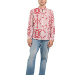 CAMICIA RED STRIPES TIE DYE - Benevierre