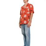 CAMICIA RED SUMMER FLOWERS - Benevierre