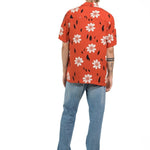 CAMICIA RED SUMMER FLOWERS - Benevierre