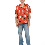 CAMICIA RED SUMMER FLOWERS - Benevierre